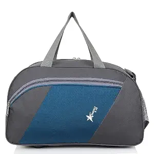 AeroCarry Urban Travel Duffel Bag – Blue & Charcoal